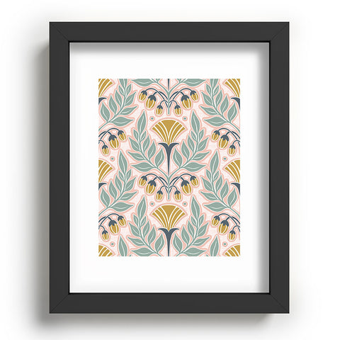 Heather Dutton La Floraison Blush Pink Recessed Framing Rectangle