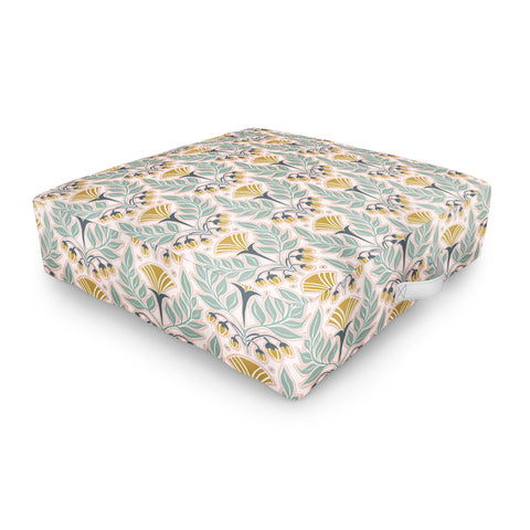 Heather Dutton La Floraison Blush Pink Outdoor Floor Cushion