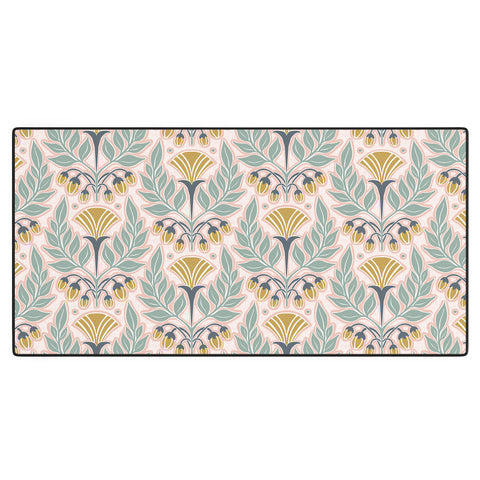 Heather Dutton La Floraison Blush Pink Desk Mat