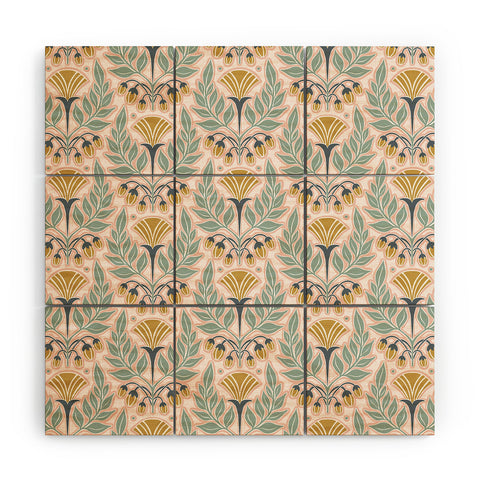 Heather Dutton La Floraison Blush Pink Wood Wall Mural