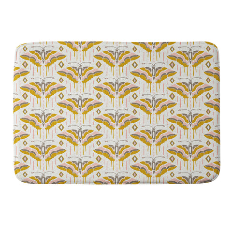 Heather Dutton La Maison des Papillons Memory Foam Bath Mat