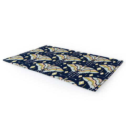Heather Dutton La Maison des Papillons Midnight Area Rug