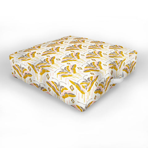 Heather Dutton La Maison des Papillons Outdoor Floor Cushion
