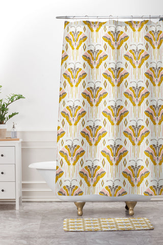 Heather Dutton La Maison des Papillons Shower Curtain And Mat