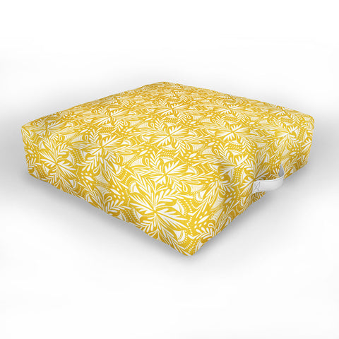 Heather Dutton Lenox Goldenrod Outdoor Floor Cushion