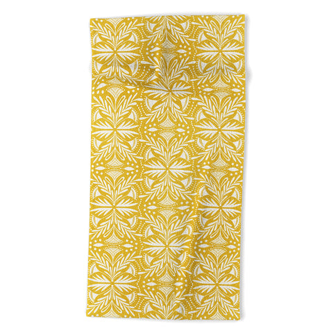 Heather Dutton Lenox Goldenrod Beach Towel