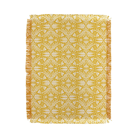 Heather Dutton Lenox Goldenrod Throw Blanket