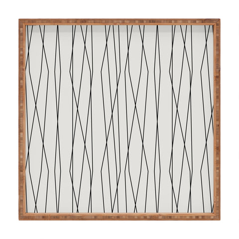 Heather Dutton Linear Cross Stone Square Tray