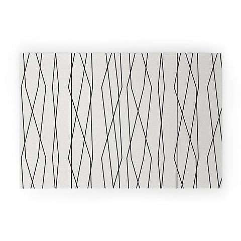 Heather Dutton Linear Cross Stone Welcome Mat