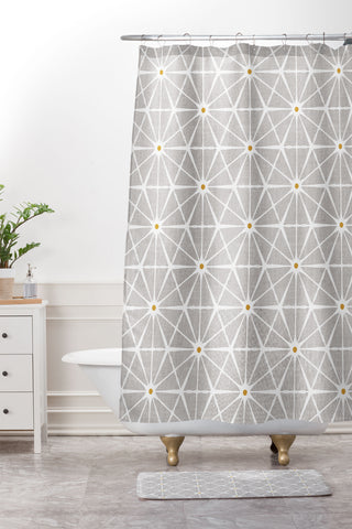 Heather Dutton Luminous Stone Shower Curtain And Mat