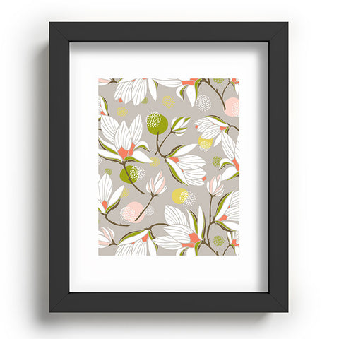 Heather Dutton Magnolia Blossom Stone Recessed Framing Rectangle