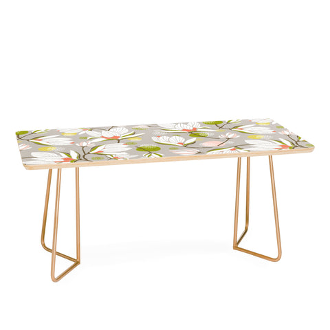Heather Dutton Magnolia Blossom Stone Coffee Table