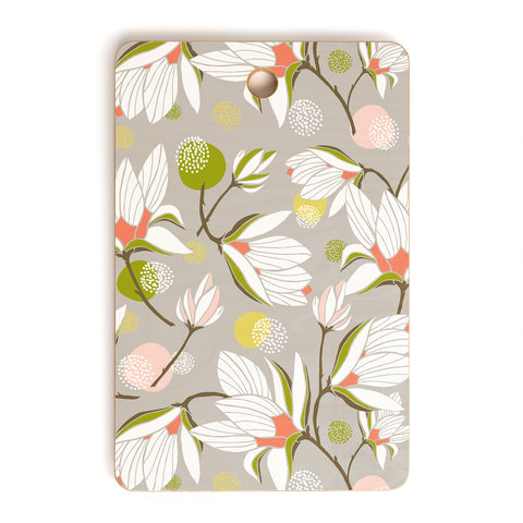 Heather Dutton Magnolia Blossom Stone Cutting Board Rectangle