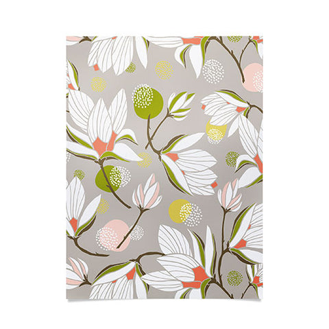 Heather Dutton Magnolia Blossom Stone Poster