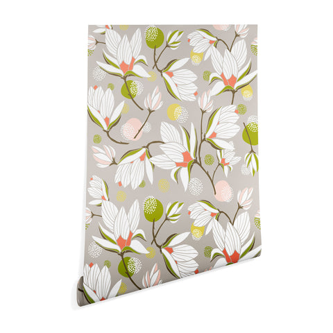 Heather Dutton Magnolia Blossom Stone Wallpaper