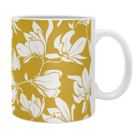 Heather Dutton Magnolia Garden Goldenrod Coffee Mug