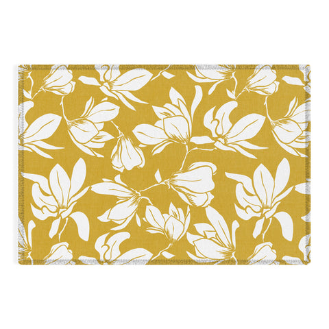 Heather Dutton Magnolia Garden Goldenrod Outdoor Rug