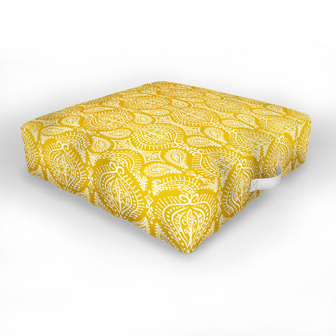 Heather Dutton Marrakech Goldenrod Outdoor Floor Cushion