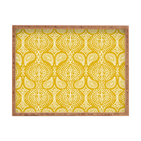Heather Dutton Marrakech Goldenrod Rectangular Tray