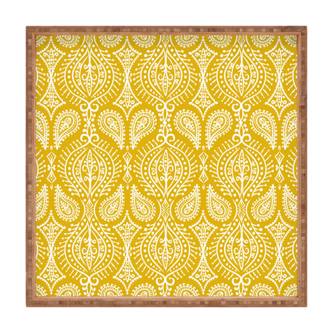 Heather Dutton Marrakech Goldenrod Square Tray