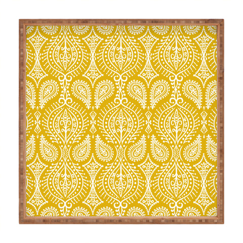 Heather Dutton Marrakech Goldenrod Square Tray