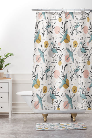 Heather Dutton Marshland Shower Curtain And Mat