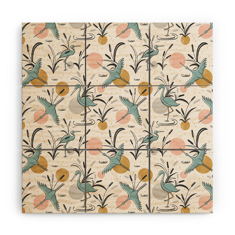 Heather Dutton Marshland Wood Wall Mural