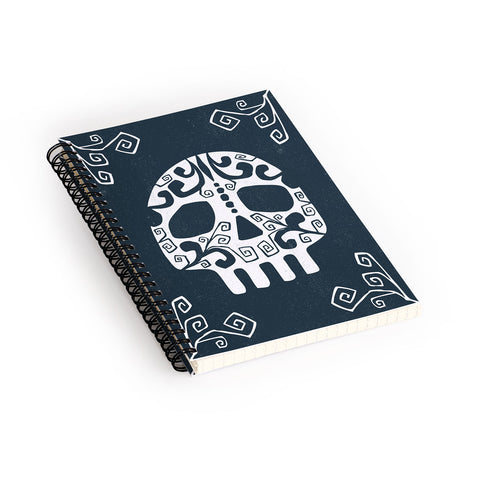 Heather Dutton Mascara de muerte Spiral Notebook