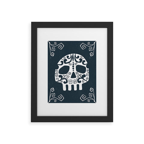 Heather Dutton Mascara de muerte Framed Art Print