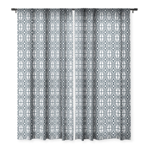 Heather Dutton Metro Steel Sheer Window Curtain