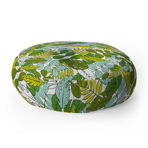 Heather Dutton Modern Tropics Floor Pillow Round