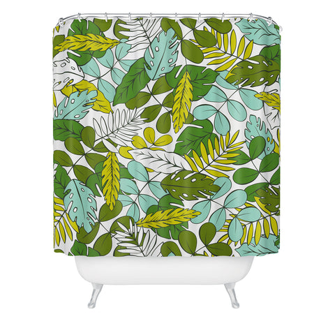 Heather Dutton Modern Tropics Shower Curtain