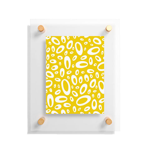 Heather Dutton Molecular Yellow Floating Acrylic Print