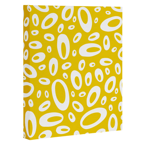 Heather Dutton Molecular Yellow Art Canvas
