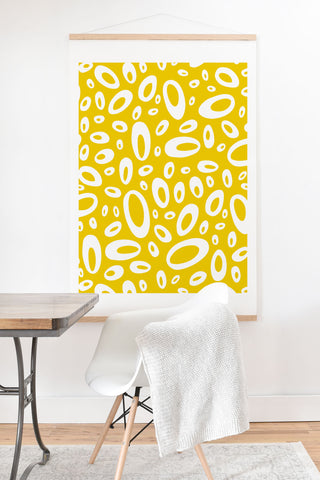 Heather Dutton Molecular Yellow Art Print And Hanger