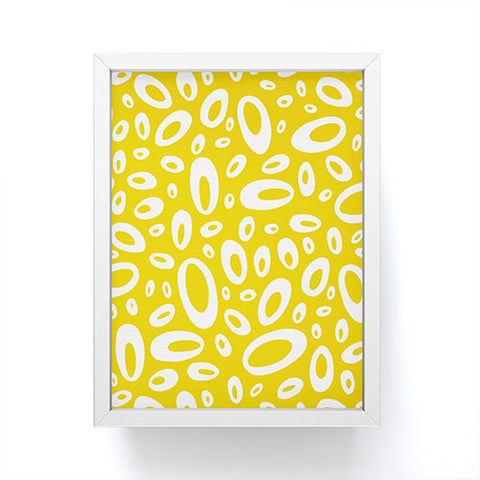 Heather Dutton Molecular Yellow Framed Mini Art Print