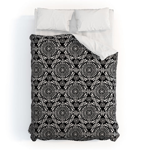 Heather Dutton Mystral Black and White Comforter