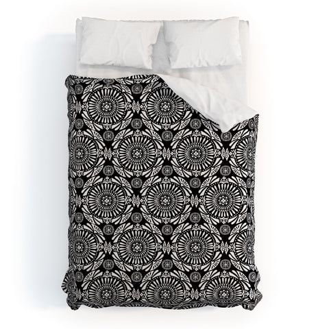Heather Dutton Mystral Black and White Duvet Cover