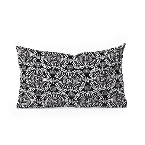 Heather Dutton Mystral Black and White Oblong Throw Pillow
