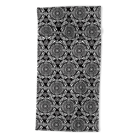 Heather Dutton Mystral Black and White Beach Towel