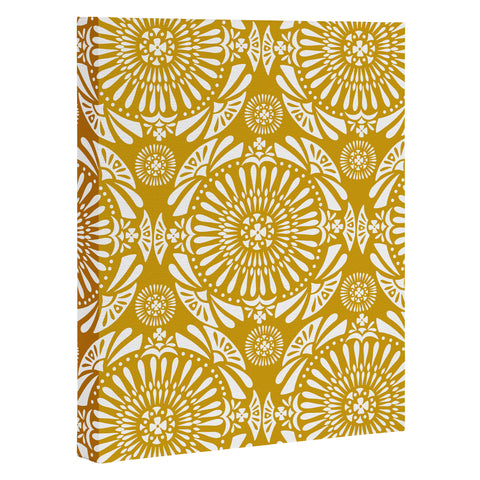 Heather Dutton Mystral Yellow Art Canvas