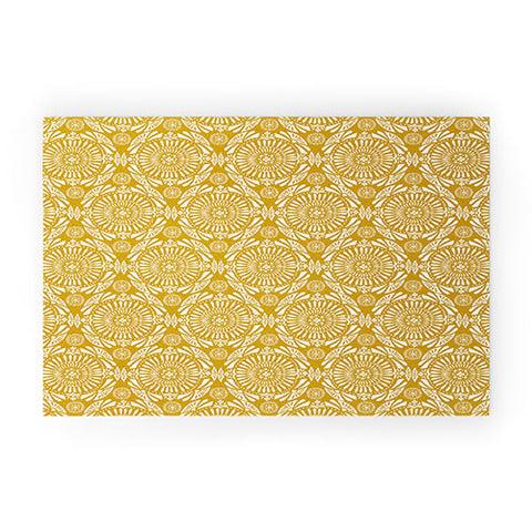 Heather Dutton Mystral Yellow Welcome Mat