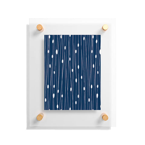 Heather Dutton Navy Entangled Floating Acrylic Print