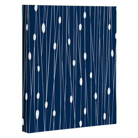 Heather Dutton Navy Entangled Art Canvas
