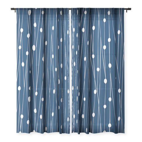 Heather Dutton Navy Entangled Sheer Non Repeat