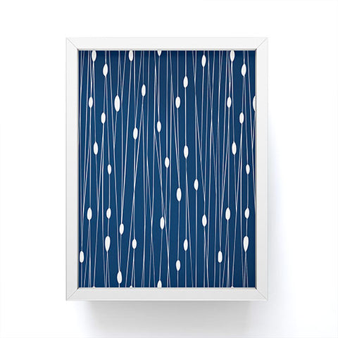 Heather Dutton Navy Entangled Framed Mini Art Print
