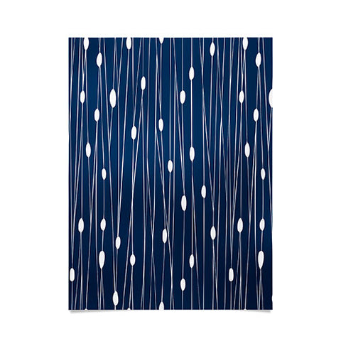 Heather Dutton Navy Entangled Poster