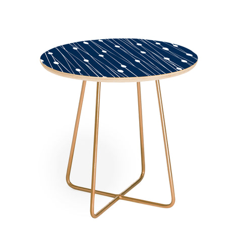 Heather Dutton Navy Entangled Round Side Table