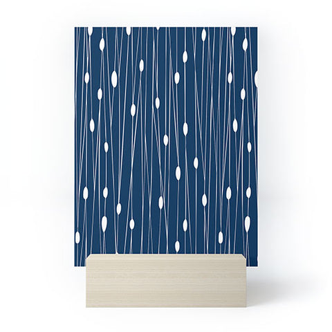 Heather Dutton Navy Entangled Mini Art Print