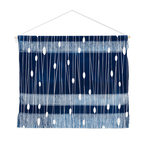 Heather Dutton Navy Entangled Wall Hanging Landscape